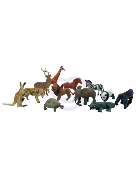 WOOPIE Zestaw Figurki Safari + Mata 13 el.