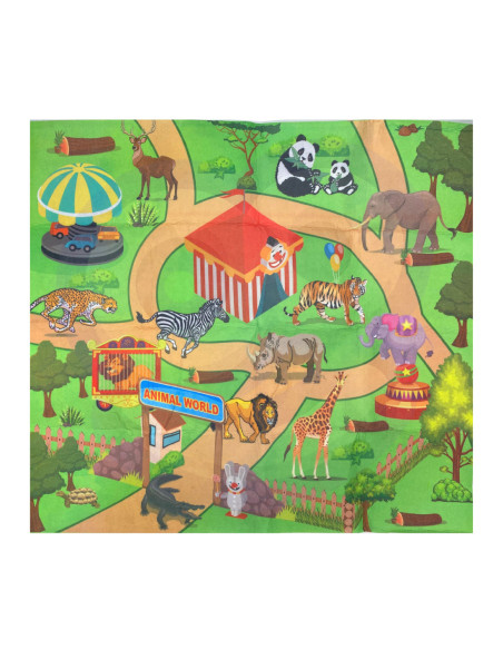 WOOPIE Zestaw Figurki Safari + Mata 13 el.