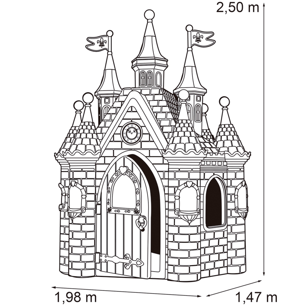 Ogromny pałac księżniczki super palace domek ogrodowy