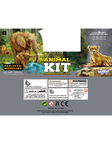 WOOPIE Zestaw Figurki Safari + Mata 13 el.