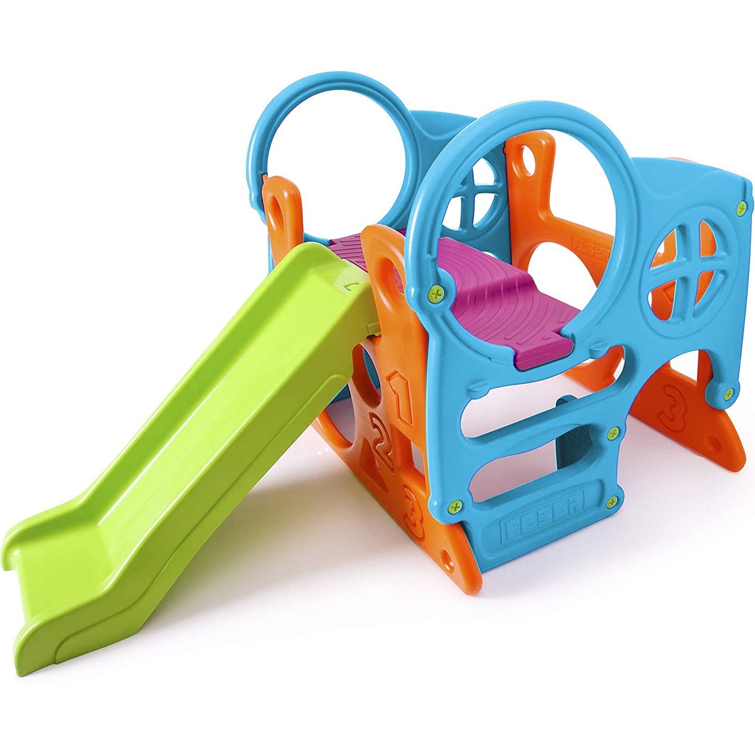 Duży plac zabaw activity center zjeżdżalnia 100 cm ścianka wspinaczkowa kształty