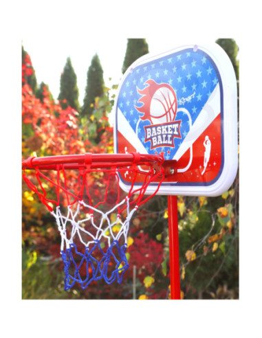 WOOPIE Zestaw Koszykówka Wolnostojąca Regulowana Wysokość 90-170cm + Piłka