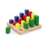 Klocki Drewniane Nauka Kształtów Kolorów Viga Montessori