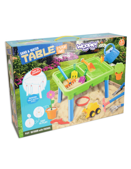 WOOPIE Stolik Wodny 2w1 Piaskownica 13 Akc.
