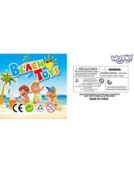 WOOPIE Zestaw Wiaderko Foremki Łopatki Konewka do Piasku 7 el.