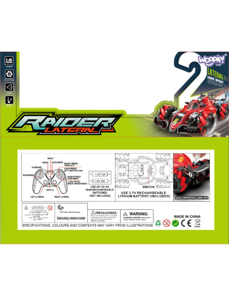 WOOPIE Zdalnie Sterowane Auto Kaskaderskie RAIDER - Efekt Dymu