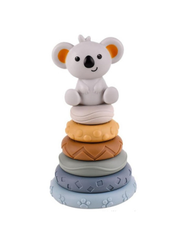 WOOPIE Zestaw Edukacyjna Piramdka Koala 2w1 Gryzak