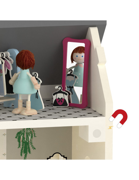 CLASSIC WORLD Drewniany Domek dla Lalek Vintage