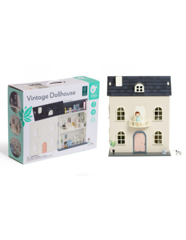 CLASSIC WORLD Drewniany Domek dla Lalek Vintage