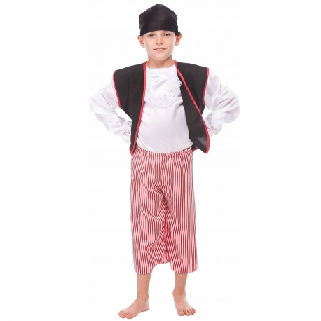 Strój Pirata Pirat Kostium Kapitan Bluza Spodnie Chusta Miecz Szabla dla dziecka 146cm