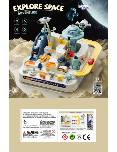 WOOPIE  Interaktywny Tor Samochodowy "Kosmiczna Przygoda"