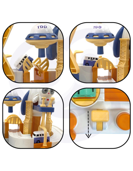 WOOPIE  Interaktywny Tor Samochodowy "Kosmiczna Przygoda Pandy"