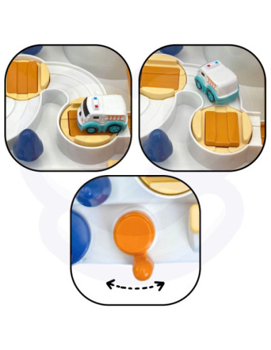 WOOPIE  Interaktywny Tor Samochodowy "Kosmiczna Przygoda Pandy"