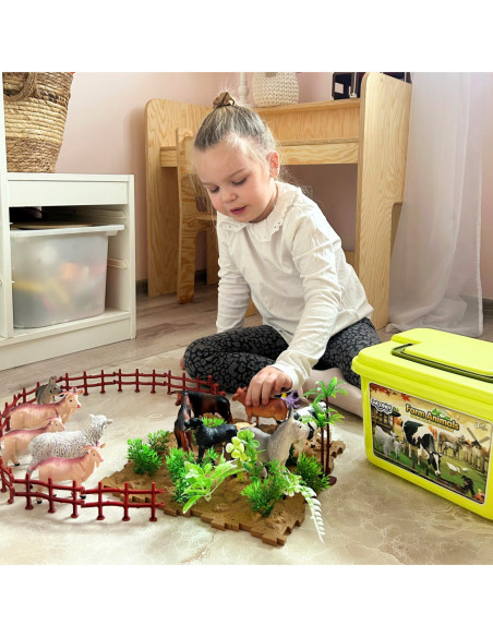 WOOPIE Zestaw Figurki Farma + Kuferek 57 el.