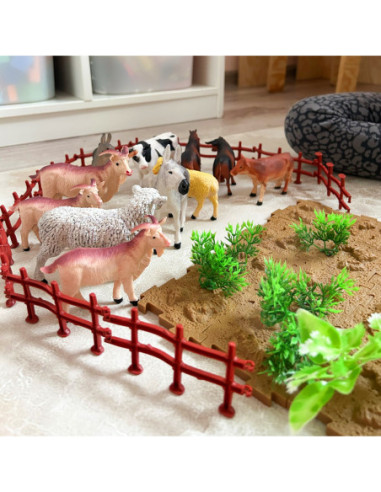 WOOPIE Zestaw Figurki Farma + Kuferek 57 el.