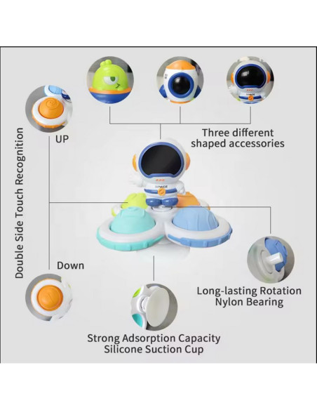 WOOPIE BABY Kosmiczny Spinner Pop-it  Zabawka Sensoryczna  Wymienne 3 szt.