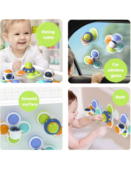 WOOPIE BABY Kosmiczny Spinner Pop-it  Zabawka Sensoryczna  Wymienne 3 szt.