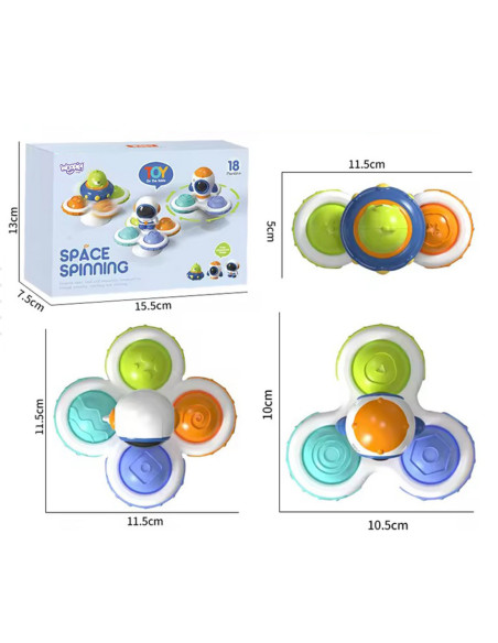 WOOPIE BABY Kosmiczny Spinner Pop-it  Zabawka Sensoryczna  Wymienne 3 szt.
