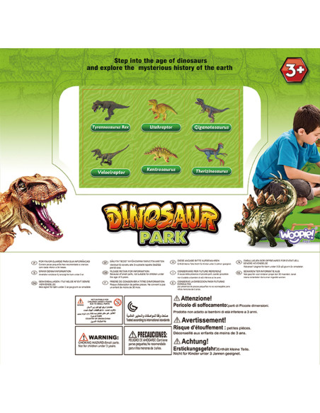 WOOPIE Zestaw Park Dinozaurów Figurki + Mata i Akcesoria 23 el.