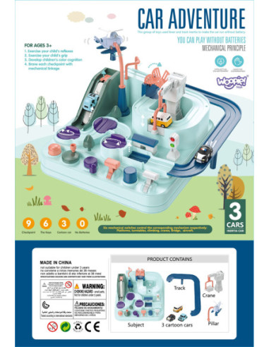 WOOPIE  Interaktywny Tor Samochodowy "Samochodowa Przygoda"