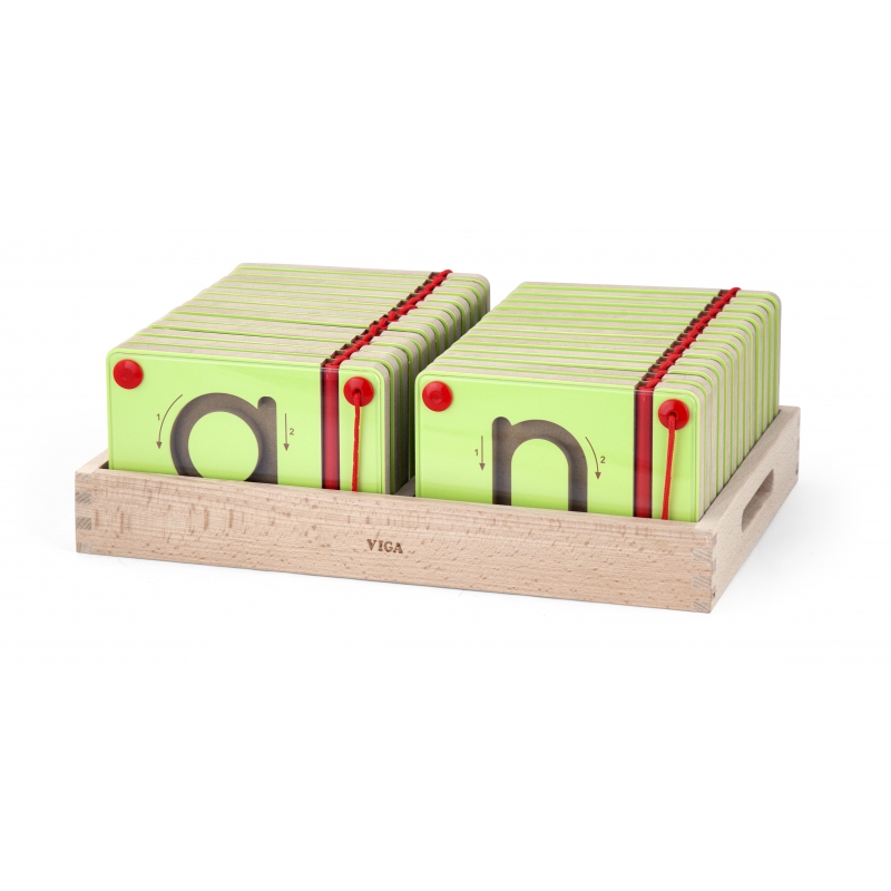 Tabliczki Magnetyczne Nauka Pisania Małe Literki Viga Toys Montessori