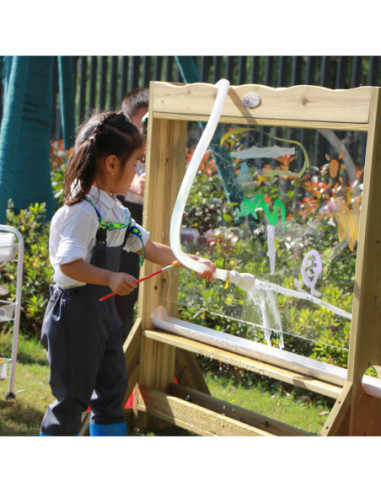 CLASSIC WORLD Zestaw Dwustronna Tablica Sztaluga do Malowania Z Pompą Wody