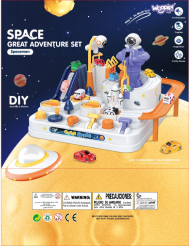 WOOPIE  Interaktywny Tor Przeszkód dla Aut "Przygoda Astronauty"