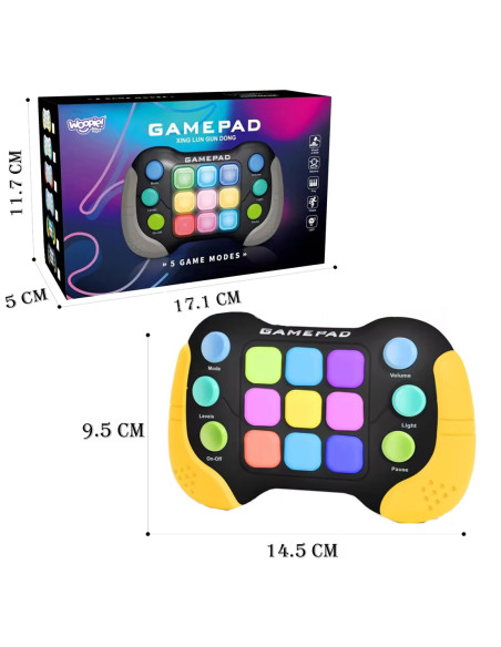 WOOPIE Elektroniczna Gra Zręcznościowa Pop-It Fidget Toy Gamepad