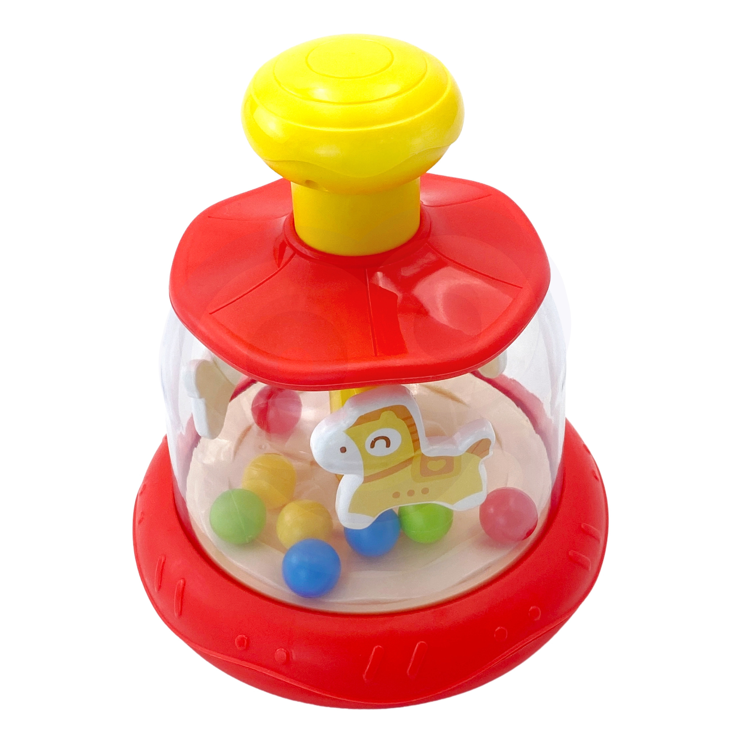 Kolorowe koniki czerwona bączek karuzela - 17 z 19