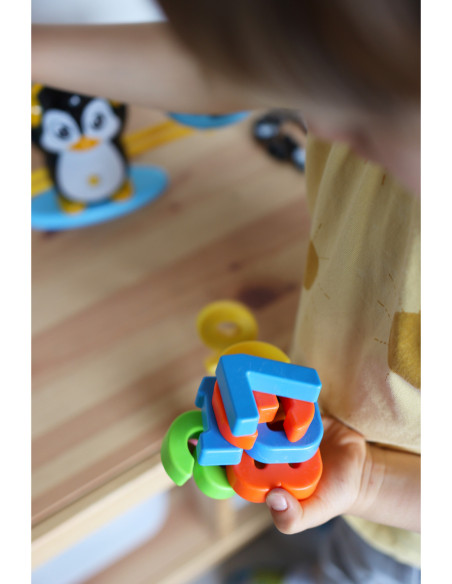 WOOPIE Waga Równoważnia Szalkowa Nauka Liczenia Pingwin 10 szt.