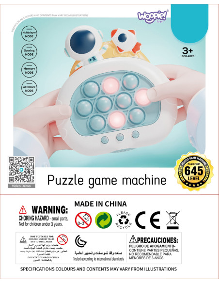 WOOPIE Gra POP IT Elektryczna Antystresowa Zręcznościowa Kosmos