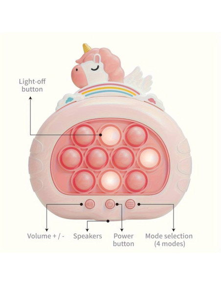 WOOPIE Gra POP IT Elektryczna Antystresowa Zręcznościowa Jednorożec