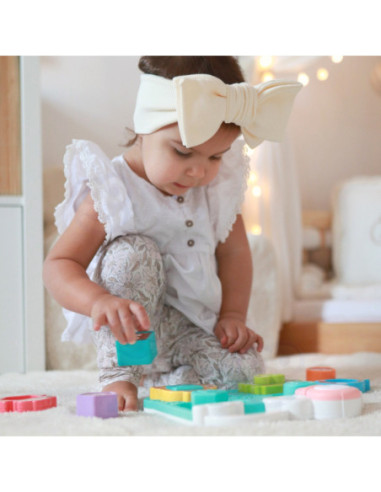 WOOPIE BABY Interaktywna Układanka Dopasuj Pojazdy i Zwierzątka Niebieska