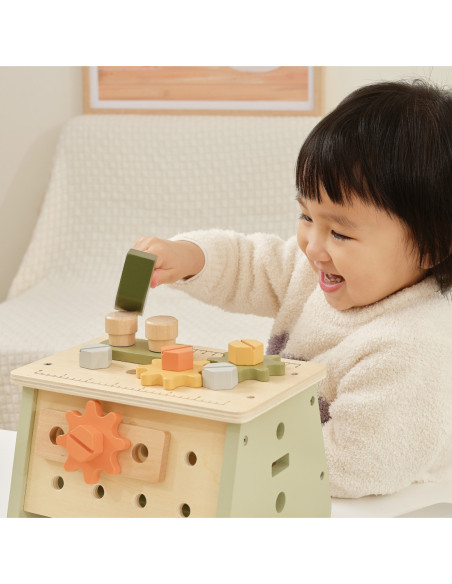 VIGA PolarB Mini Warsztat 2w1 Skrzynka z Narzędziami Zestaw Drewniany