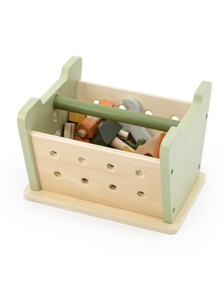 VIGA PolarB Mini Warsztat 2w1 Skrzynka z Narzędziami Zestaw Drewniany