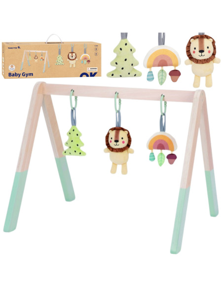 TOOKY TOY Baby Gym Stojak Edukacyjny Gimnastyczny 3 Zawieszki