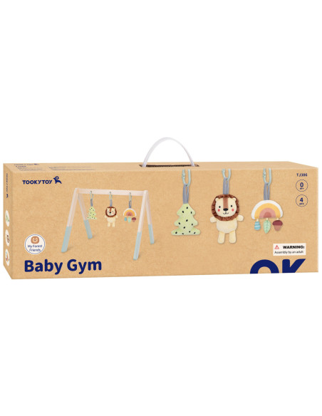 TOOKY TOY Baby Gym Stojak Edukacyjny Gimnastyczny 3 Zawieszki
