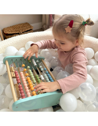 TOOKY TOY Liczydło Dwustronne Alfabet Obrazki