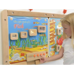 MASTERKIDZ Cykl Życia Ryby Tablica Edukacyjna Podświetlana