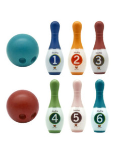 WOOPIE Kolorowe Kręgle dla Dzieci Cyferki 2