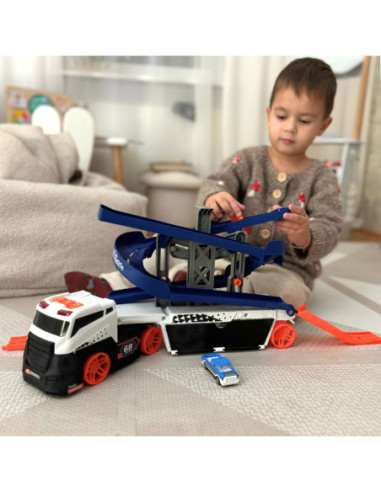 WOOPIE Interaktywny Tir Tor dla Aut z Dwiękiem i Światłem