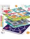 WOOPIE Zestaw Gier Planszowych Logicznych 10w1