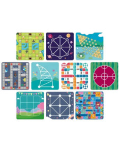 WOOPIE Zestaw Gier Planszowych Logicznych 10w1 2