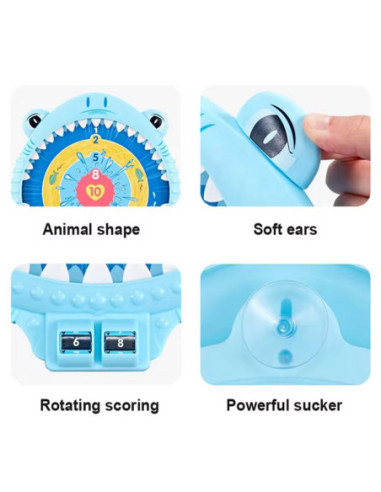 Woopie Magnetyczna Gra w Rzutki Tarcza Rekin