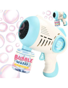 WOOPIE Pistolet do Robienia Baniek Mydlanych Dino Niebieski