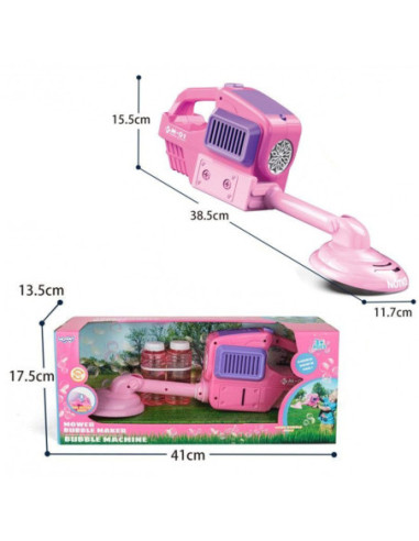 WOOPIE Maszyna do Robienia Baniek Mydlanych Kosiarka Niebieska