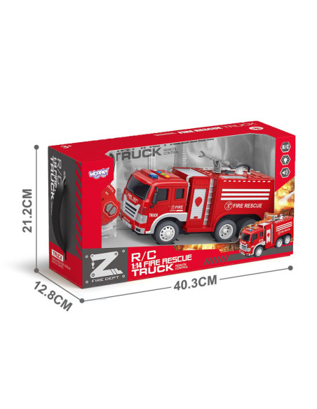 WOOPIE Zdalnie Sterowane Auto Wóz Strażacki Funkcja Pryskania Wodą