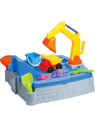 WOOPIE Przenośna Piaskownica Zamek + 9 akc.