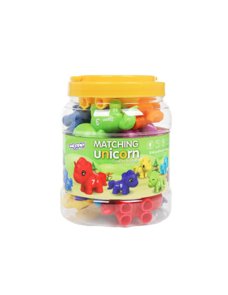 WOOPIE Zestaw Edukacyjnych jednorożców "Dopasuj Cyferki" 13 el.