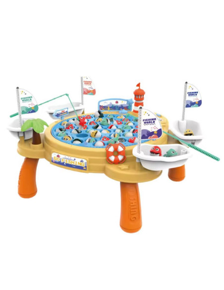 WOOOPIE Interaktywny Stolik Gra Łowienia Rybek Na Magnes  Piracki
